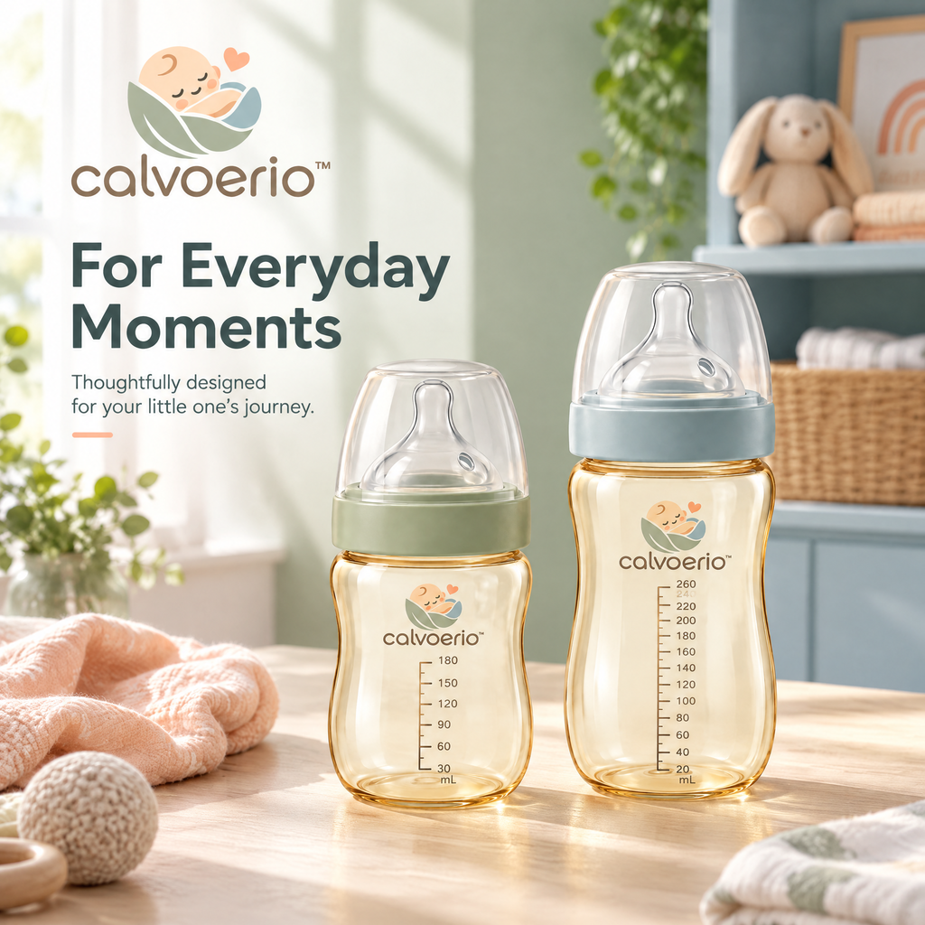 calvoerio™ Premium Wide-Neck Baby Bottle Set — product image 03