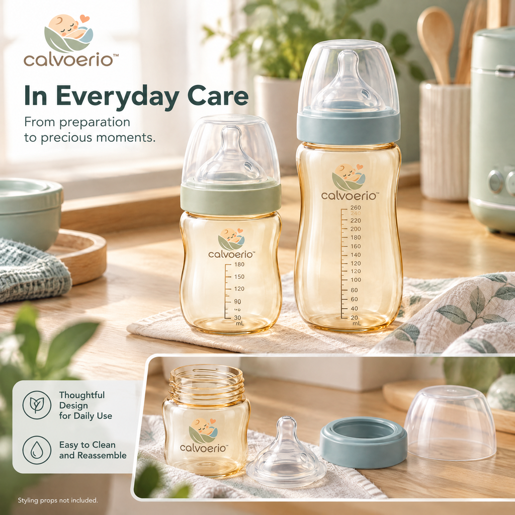 calvoerio™ Premium Wide-Neck Baby Bottle Set — product image 07