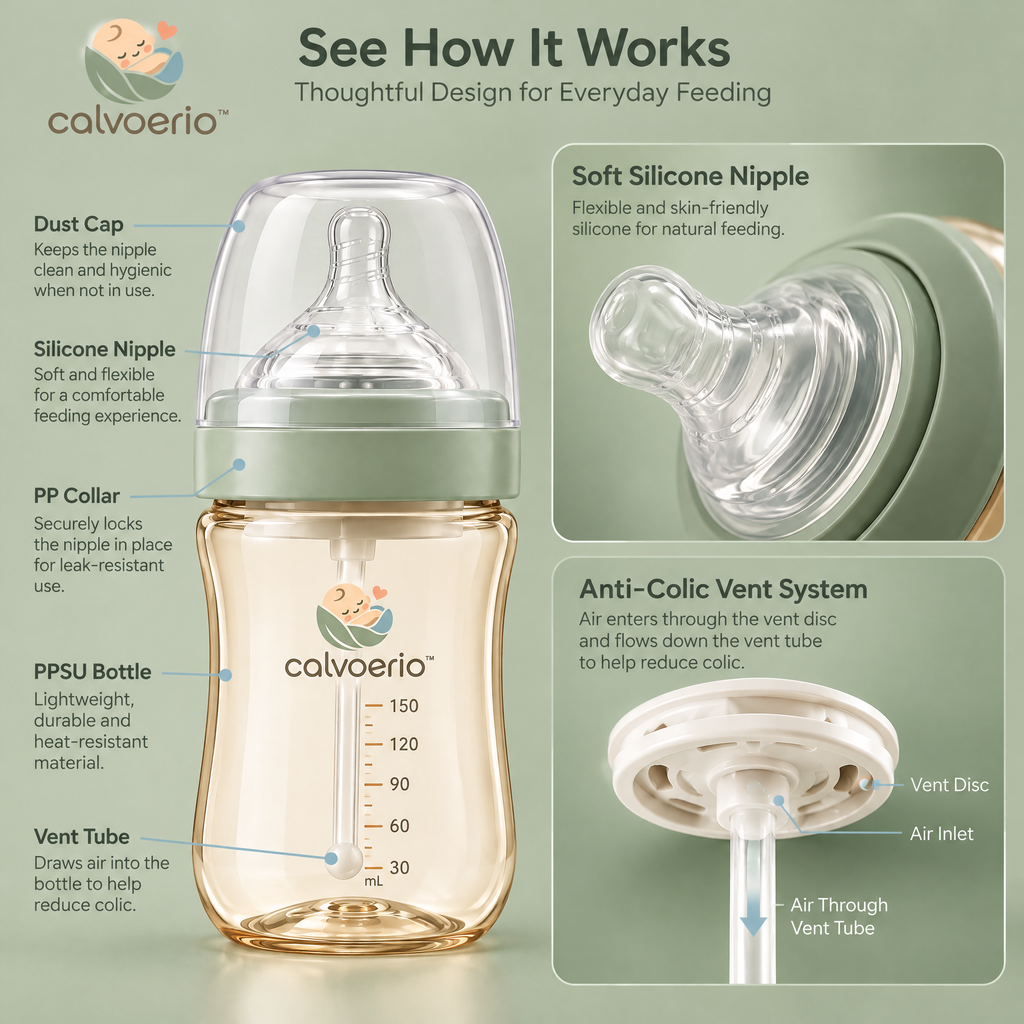 calvoerio™ Anti-Colic Baby Bottle Collection — product image 05