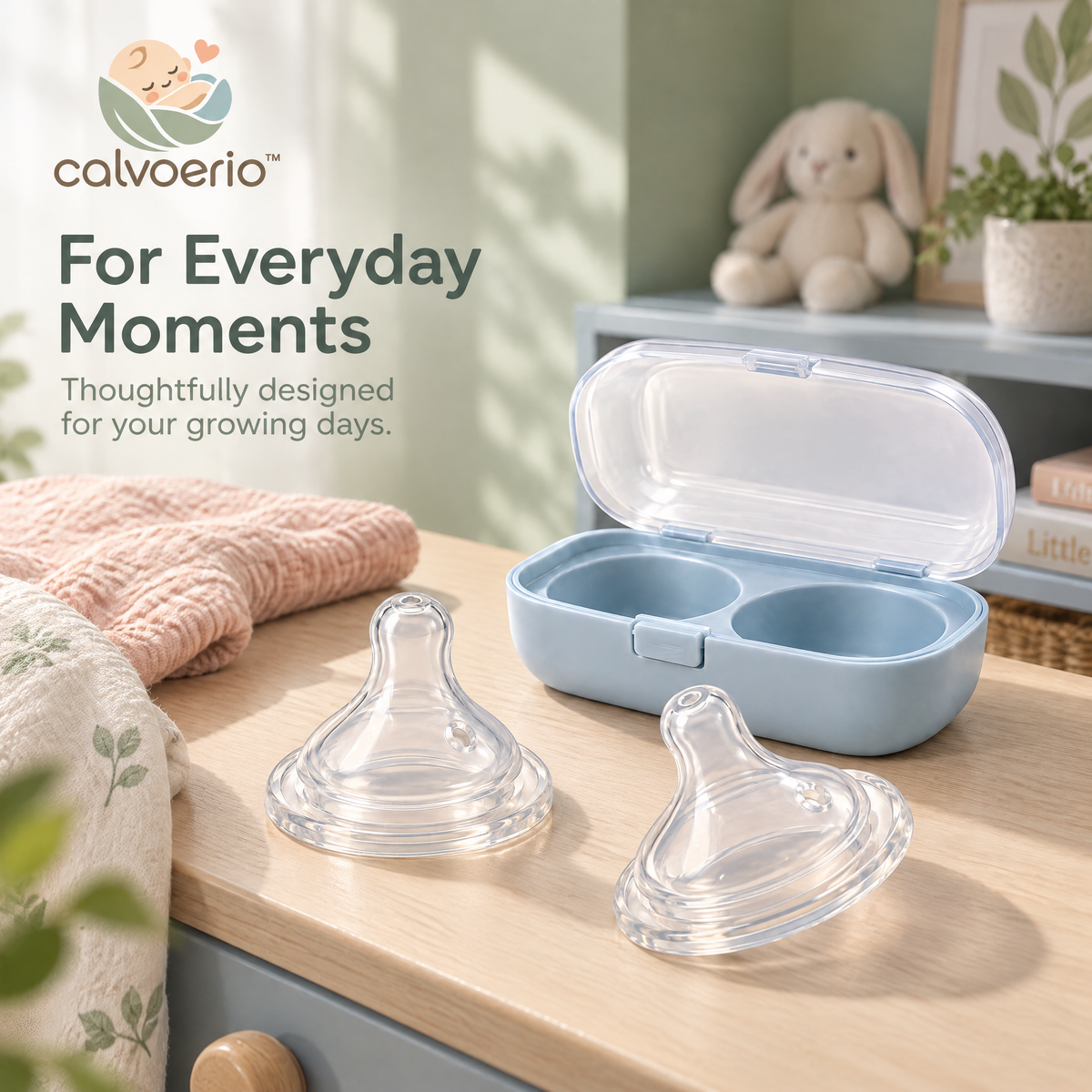 calvoerio™ Natural-Flow Replacement Bottle Nipples — product image 03