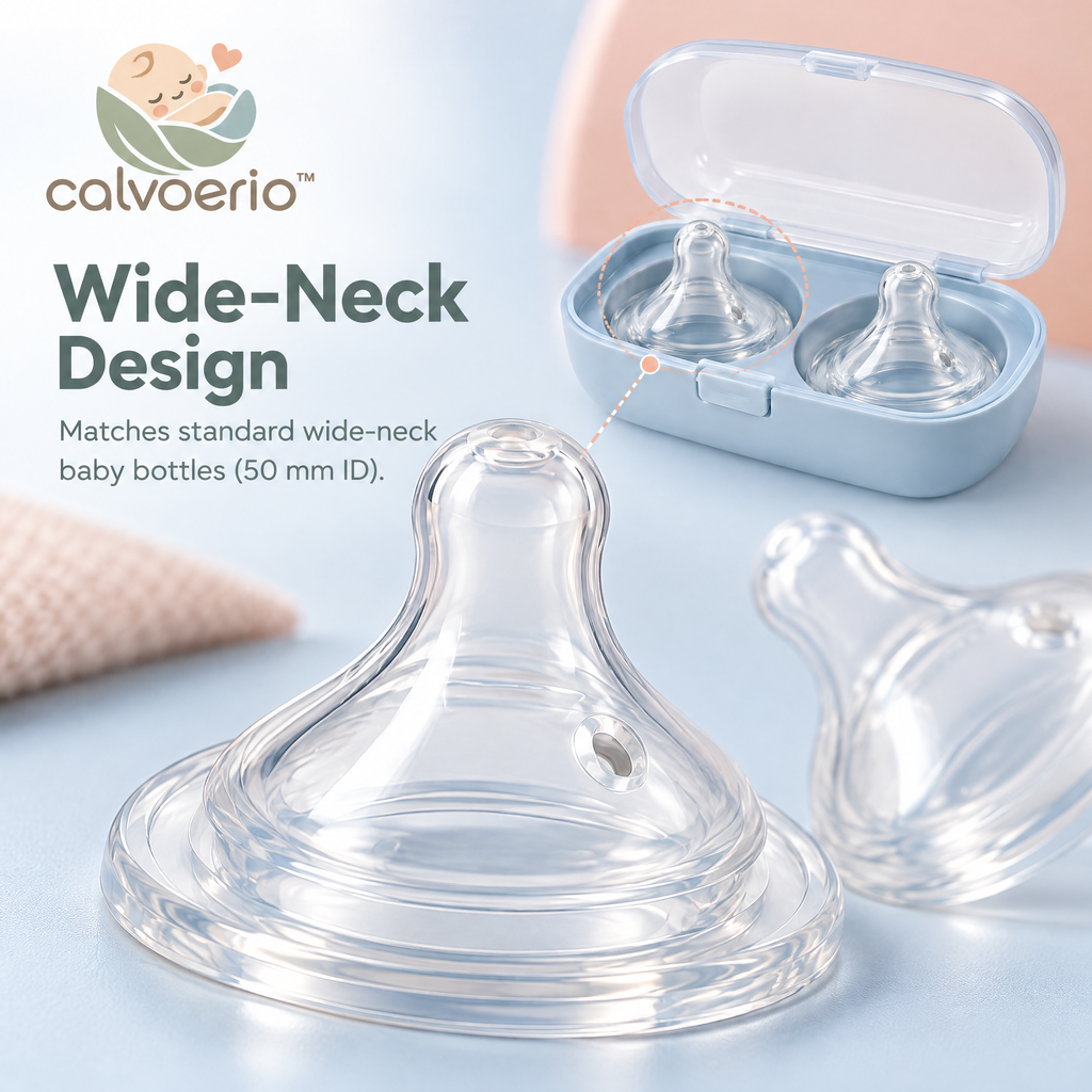 calvoerio™ Natural-Flow Replacement Bottle Nipples — product image 04