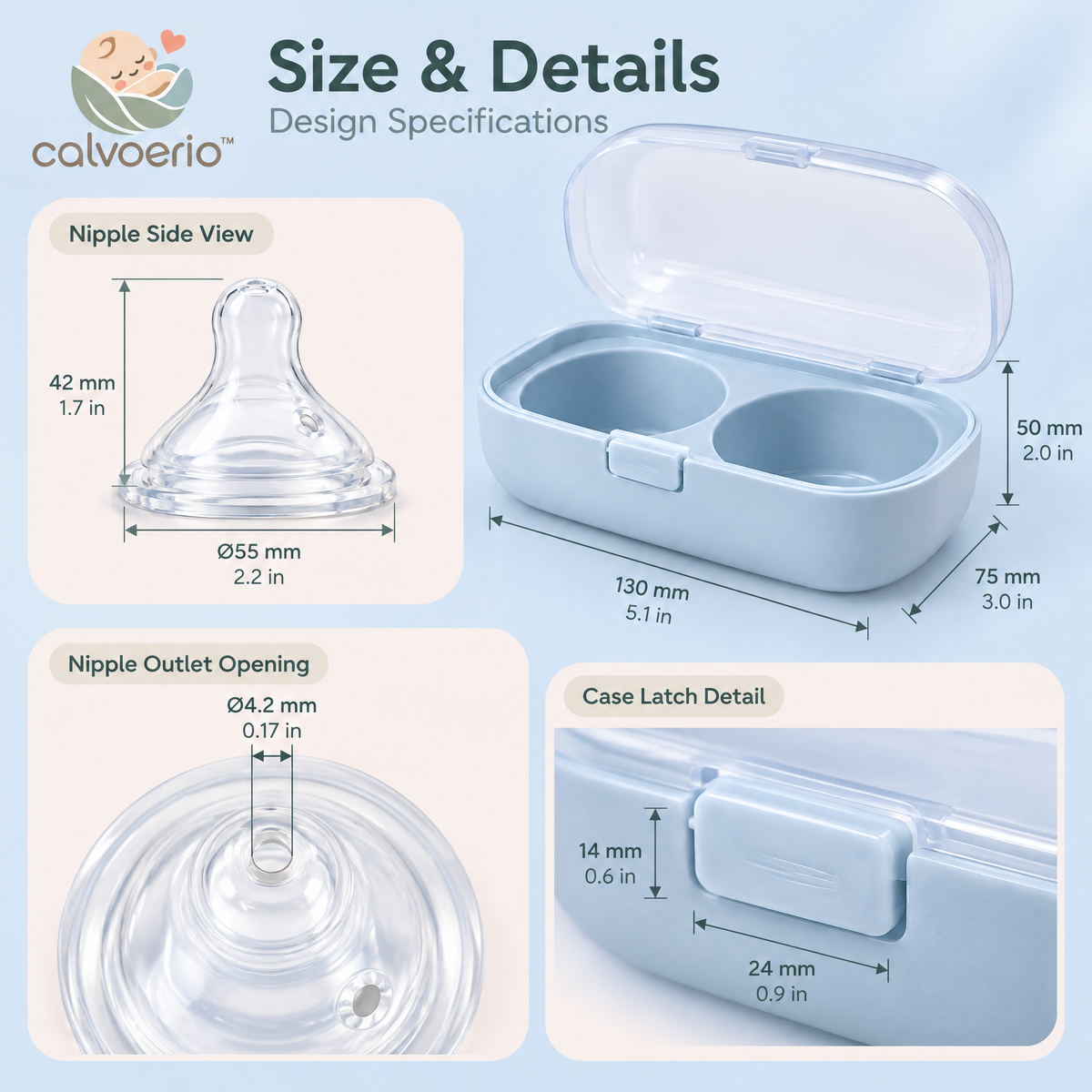 calvoerio™ Natural-Flow Replacement Bottle Nipples — product image 10