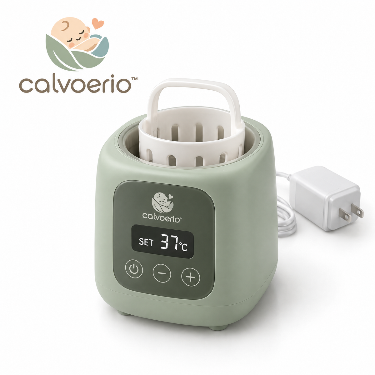 calvoerio™ Digital Baby Bottle Warmer on a white background