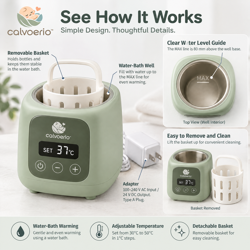 calvoerio™ Digital Baby Bottle Warmer — product image 05