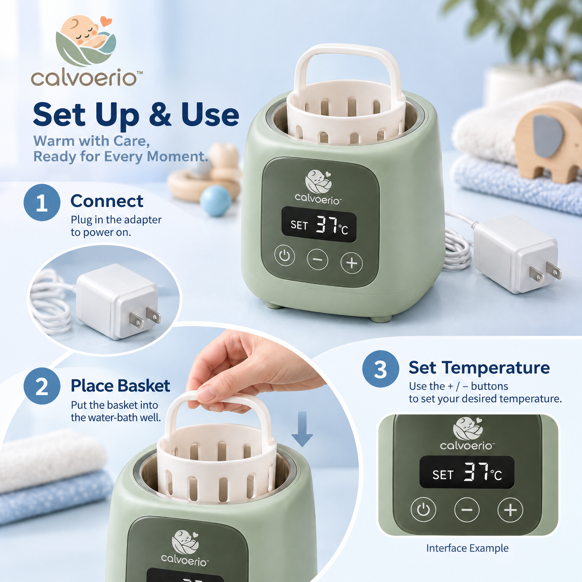 calvoerio™ Digital Baby Bottle Warmer — product image 08