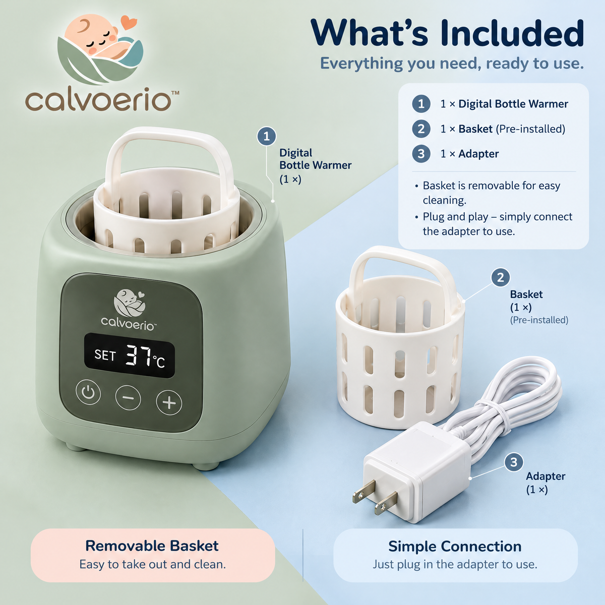 calvoerio™ Digital Baby Bottle Warmer — product image 09