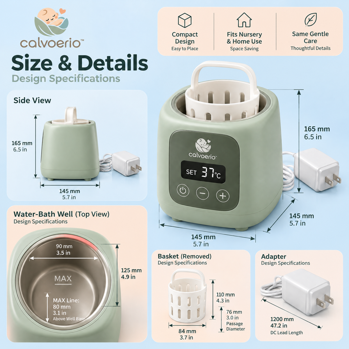 calvoerio™ Digital Baby Bottle Warmer — product image 10