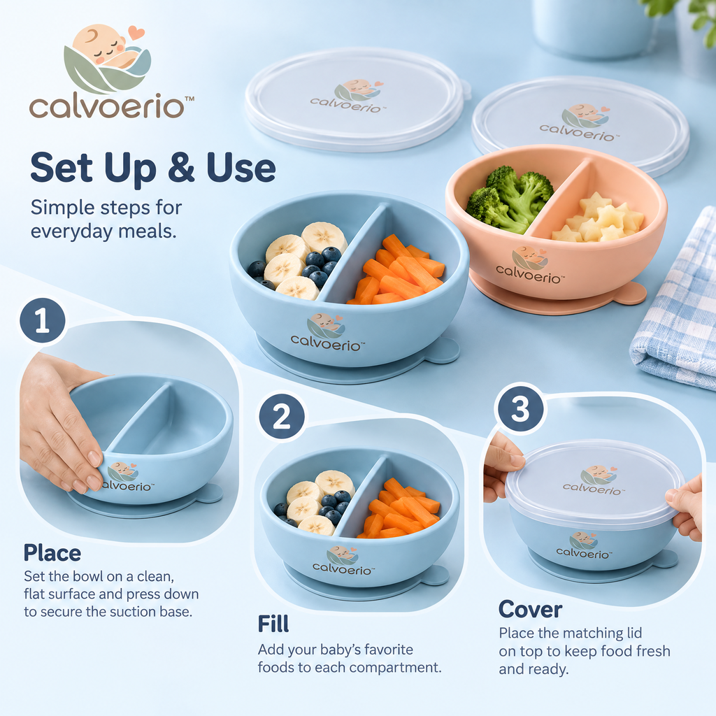 calvoerio™ Divided Baby Suction Bowl Set — product image 08