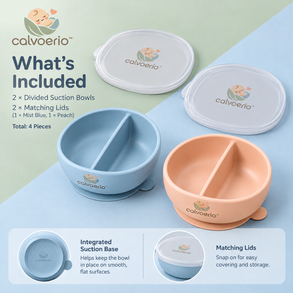 calvoerio™ Divided Baby Suction Bowl Set — product image 09