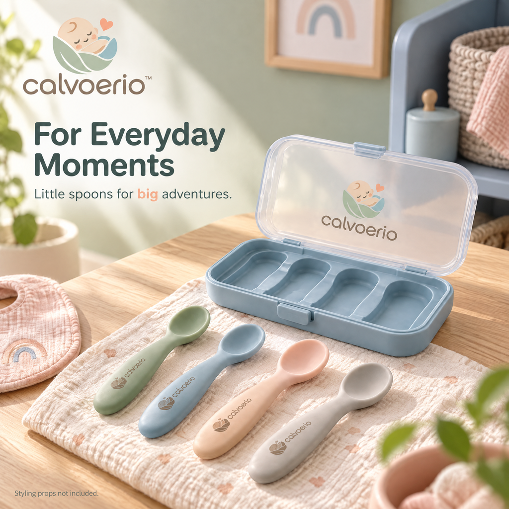 calvoerio™ Soft-Tip Baby Feeding Spoon Set — product image 03