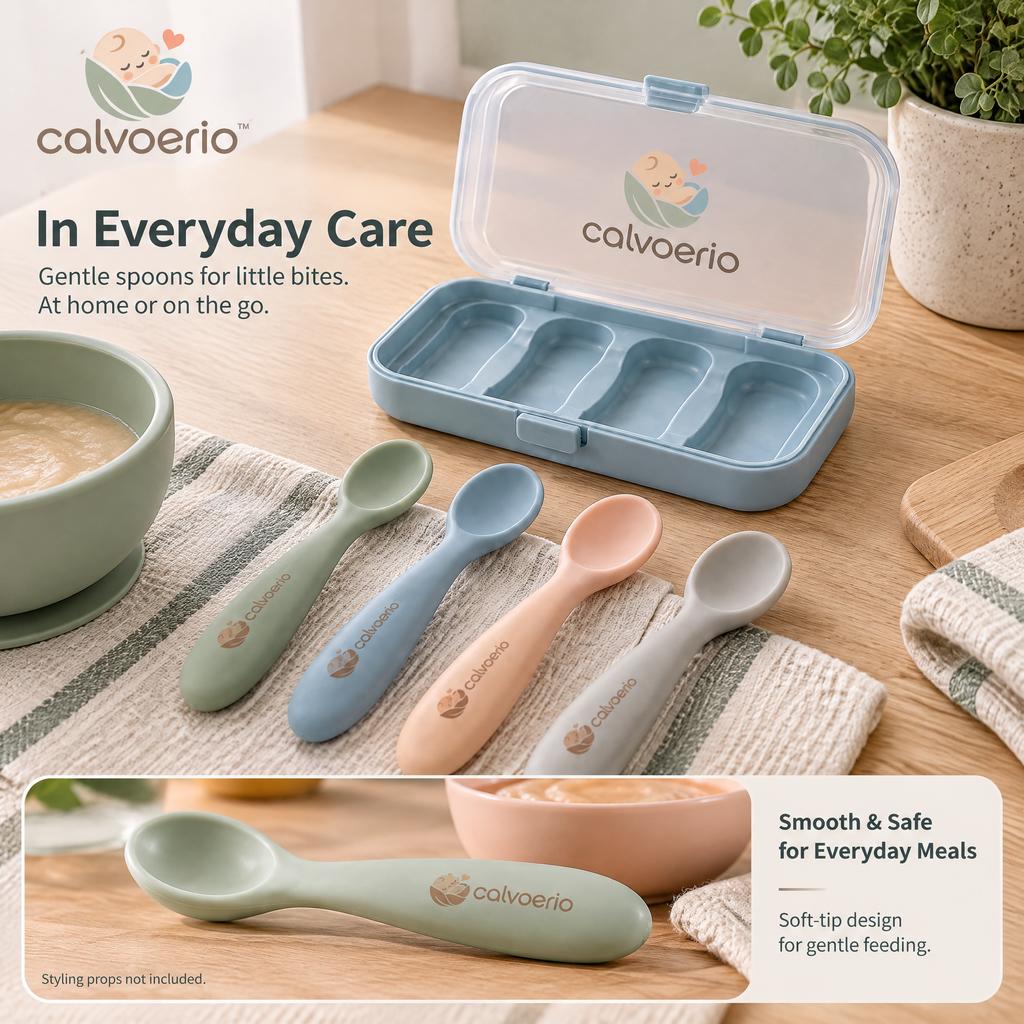 calvoerio™ Soft-Tip Baby Feeding Spoon Set — product image 07