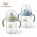 calvoerio™ Spill-Resistant Baby Training Cup Set on a white background