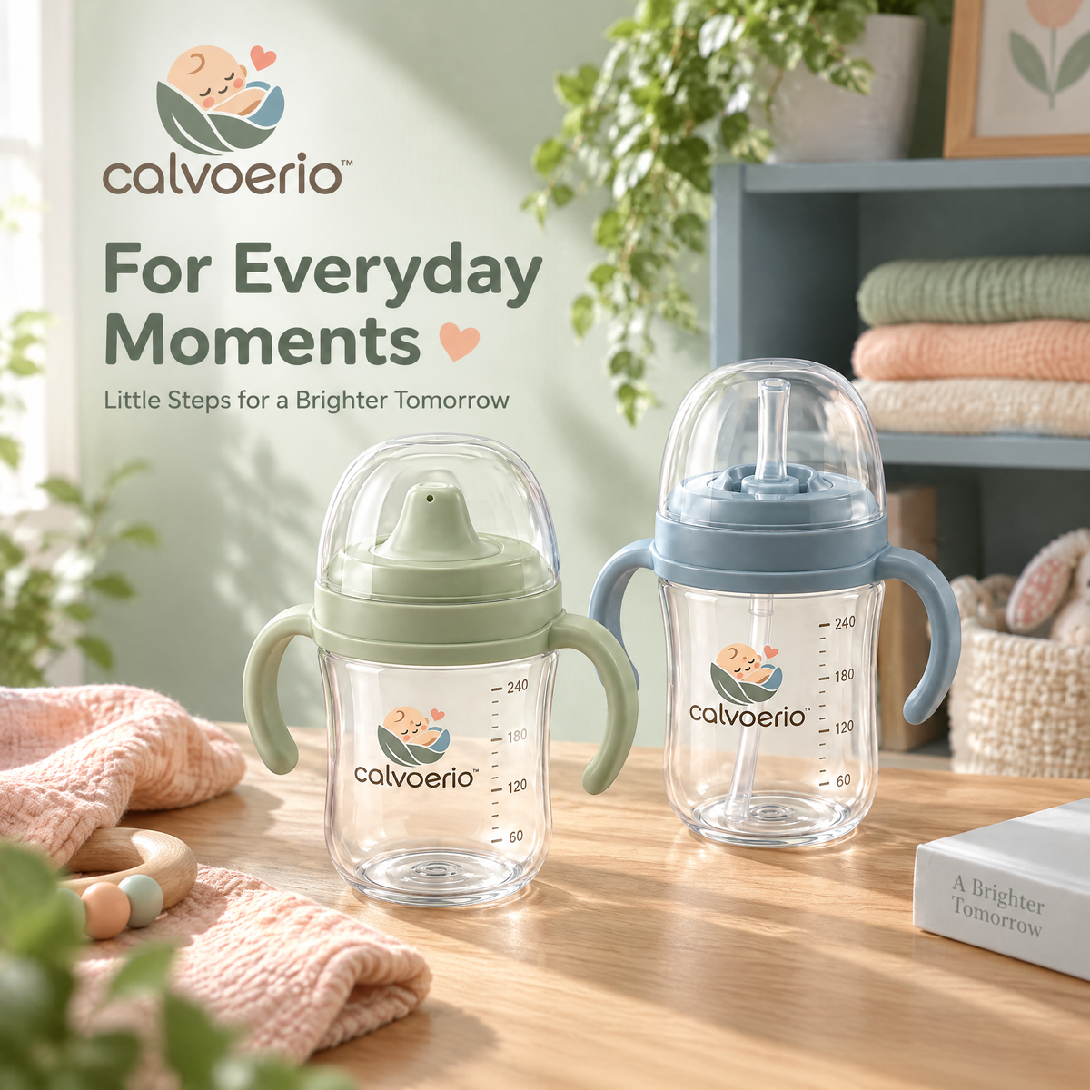 calvoerio™ Spill-Resistant Baby Training Cup Set — product image 03