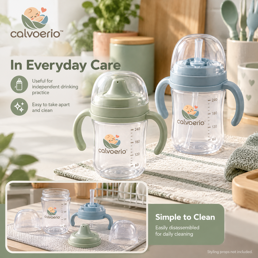 calvoerio™ Spill-Resistant Baby Training Cup Set — product image 07