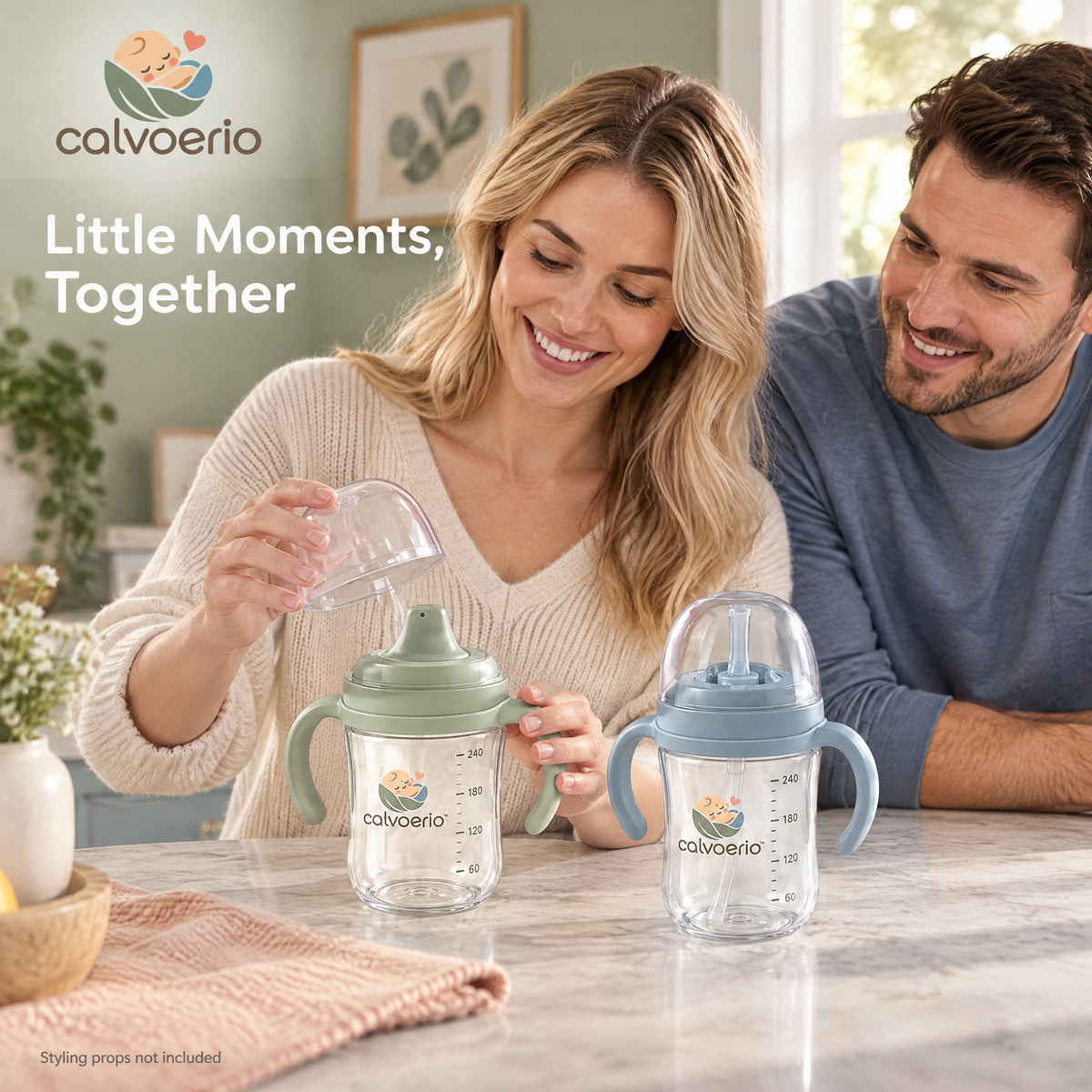 calvoerio™ Spill-Resistant Baby Training Cup Set — product image 11