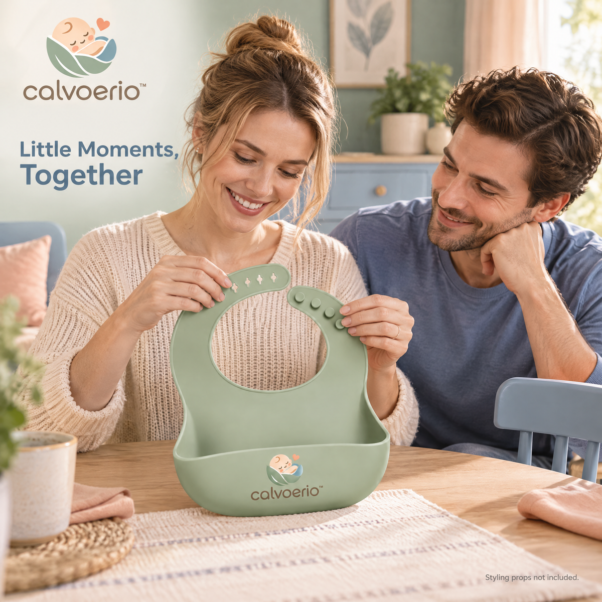 calvoerio™ Adjustable Silicone Baby Feeding Bib Set — product image 11