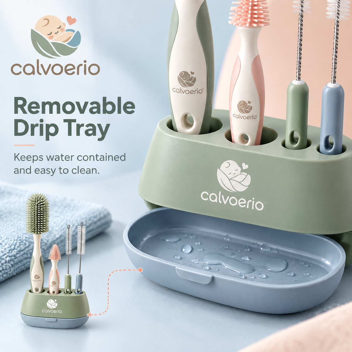 calvoerio™ Ergonomic Baby Bottle Cleaning Brush Set — product image 04