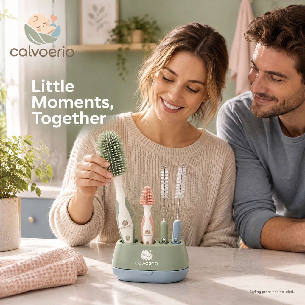 calvoerio™ Ergonomic Baby Bottle Cleaning Brush Set — product image 11