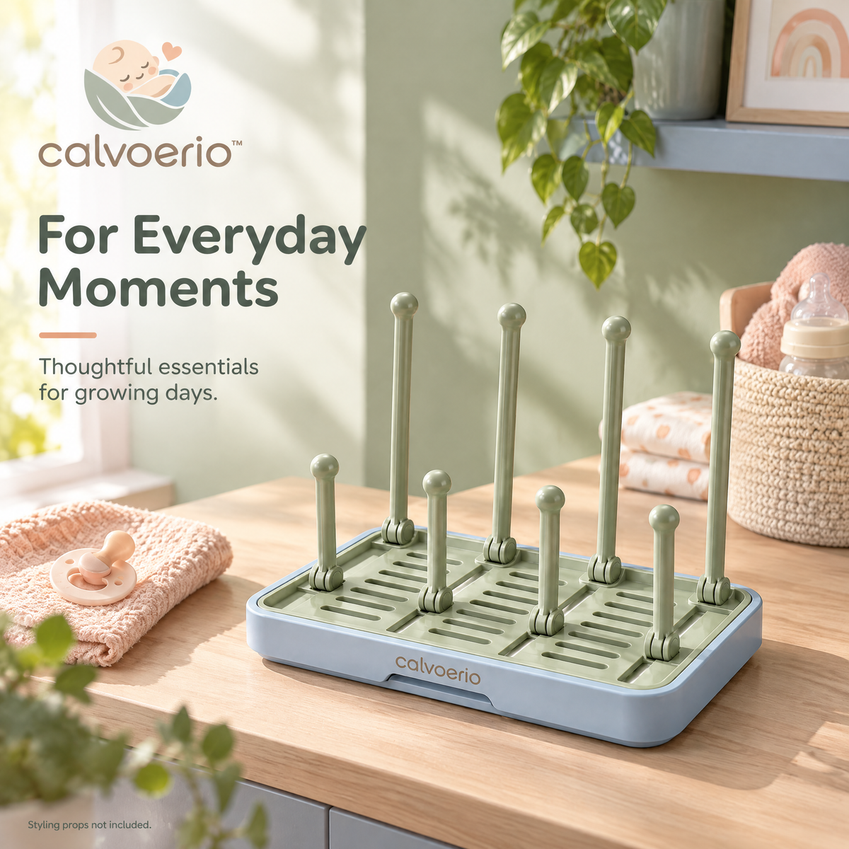 calvoerio™ Foldable Baby Bottle Drying Rack — product image 03
