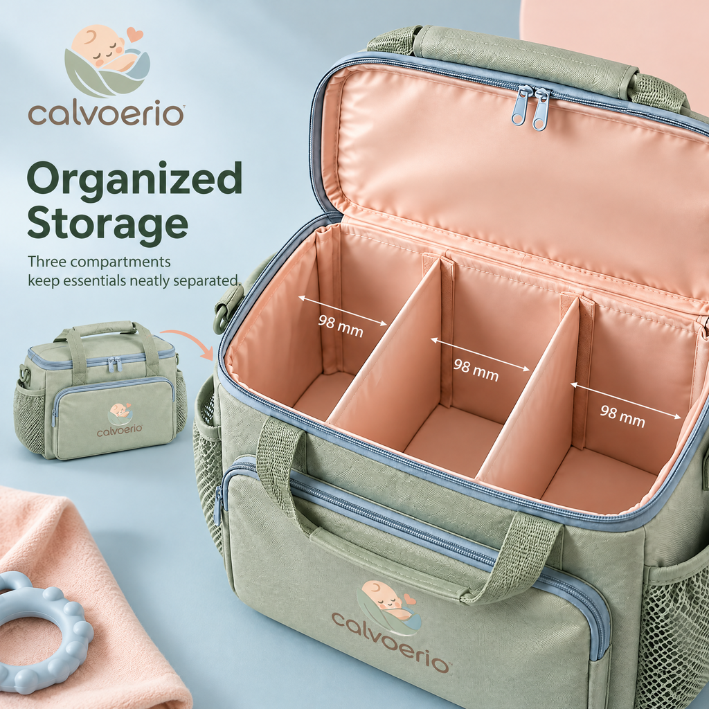 calvoerio™ Portable Baby Feeding Organizer Bag — product image 04