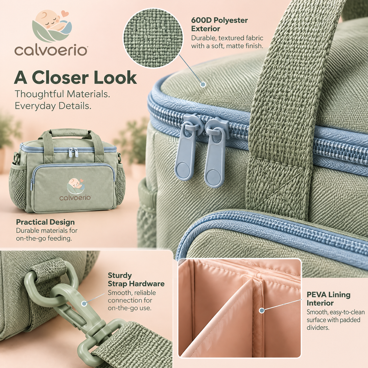calvoerio™ Portable Baby Feeding Organizer Bag — product image 06
