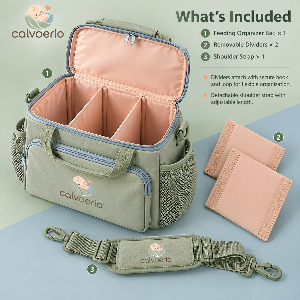 calvoerio™ Portable Baby Feeding Organizer Bag — product image 09