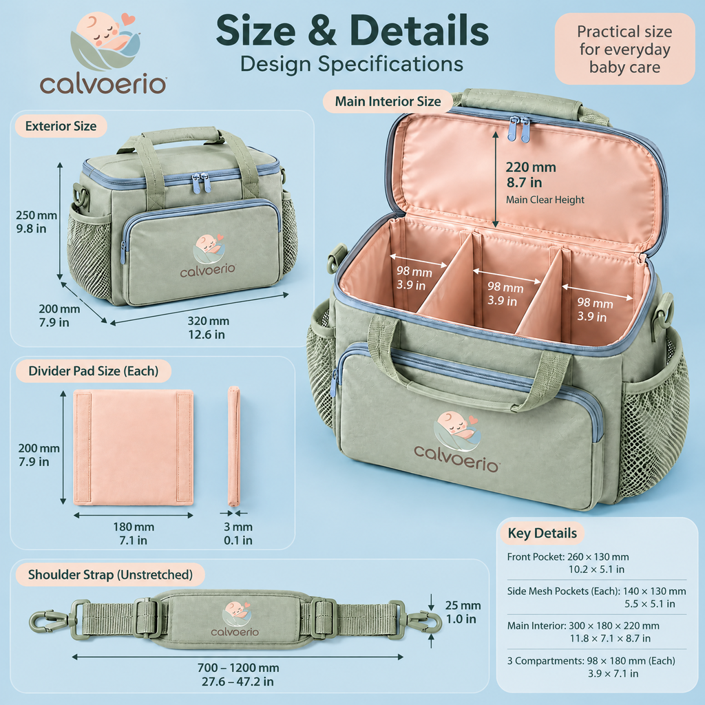 calvoerio™ Portable Baby Feeding Organizer Bag — product image 10