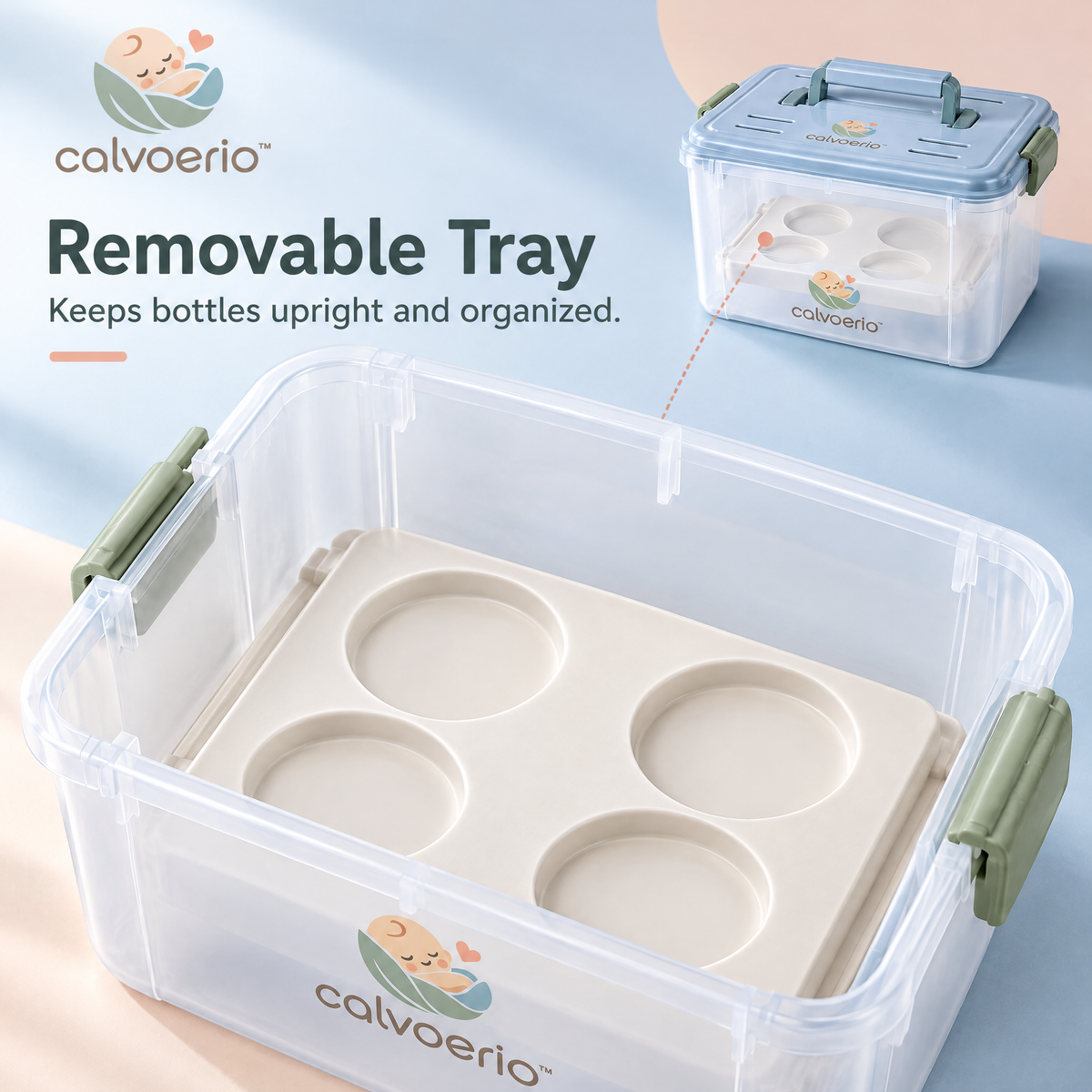 calvoerio™ Compact Baby Bottle Storage Container — product image 04