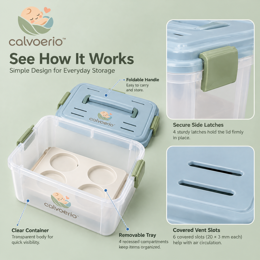 calvoerio™ Compact Baby Bottle Storage Container — product image 05