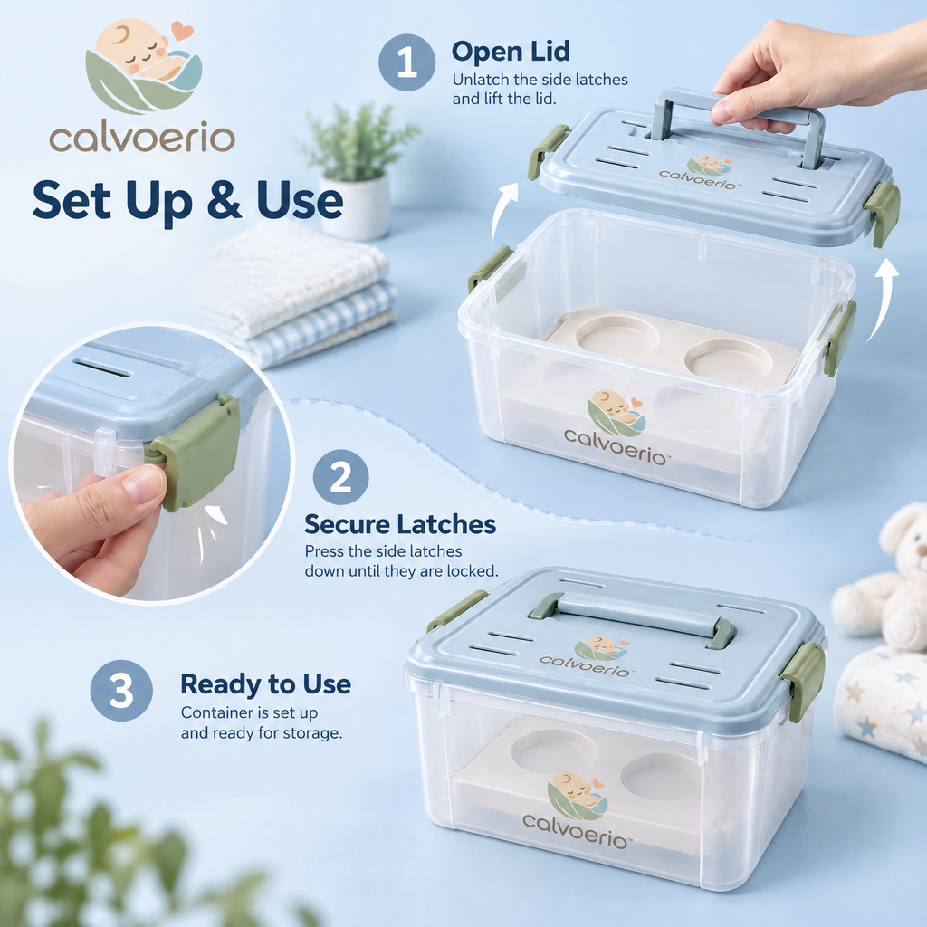 calvoerio™ Compact Baby Bottle Storage Container — product image 08