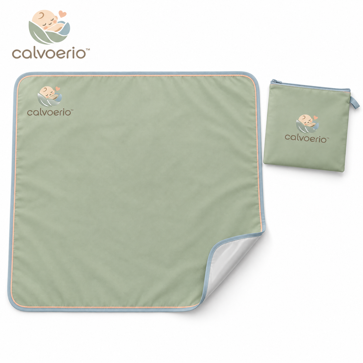 calvoerio™ Reusable Waterproof Baby Feeding Mat on a white background
