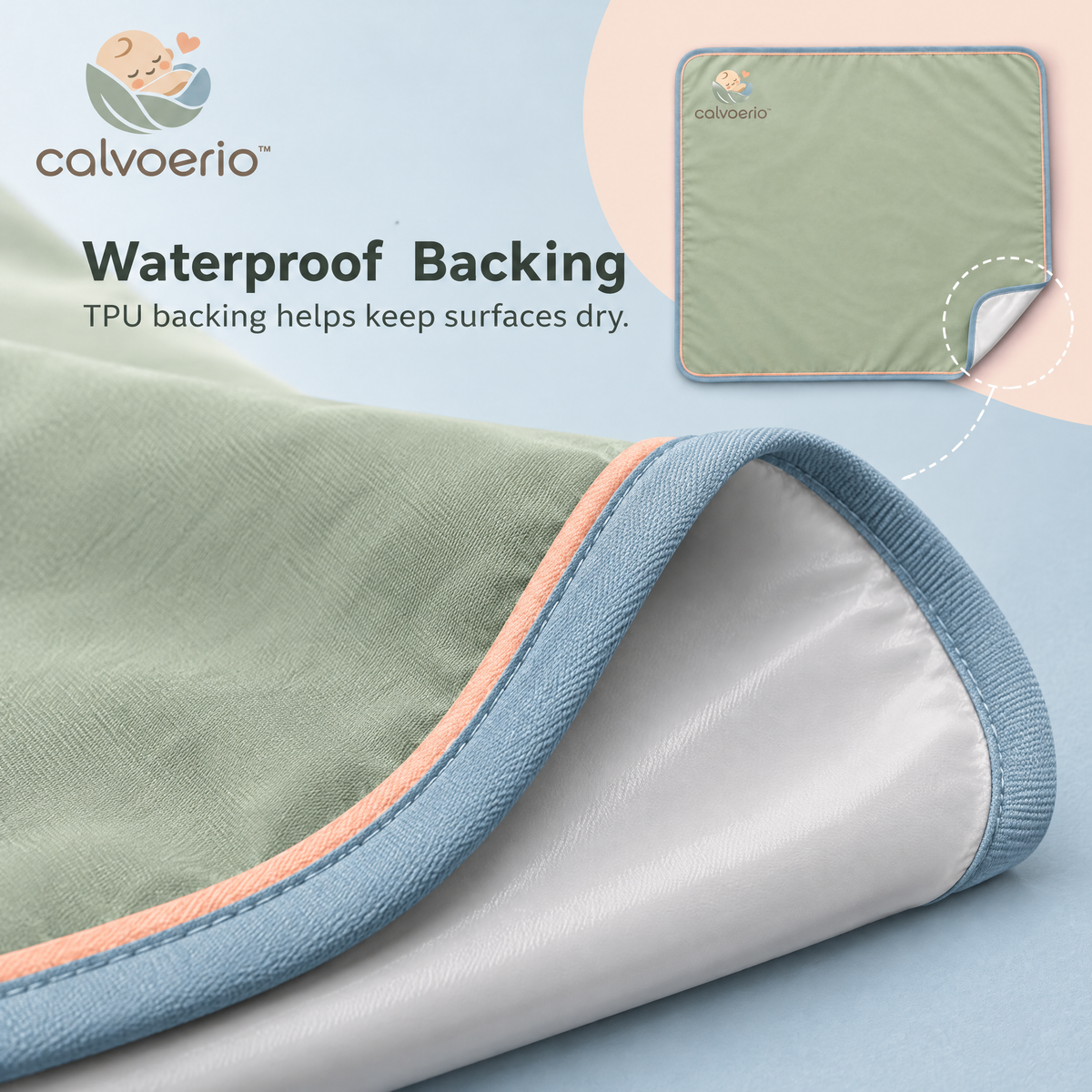 calvoerio™ Reusable Waterproof Baby Feeding Mat — product image 04